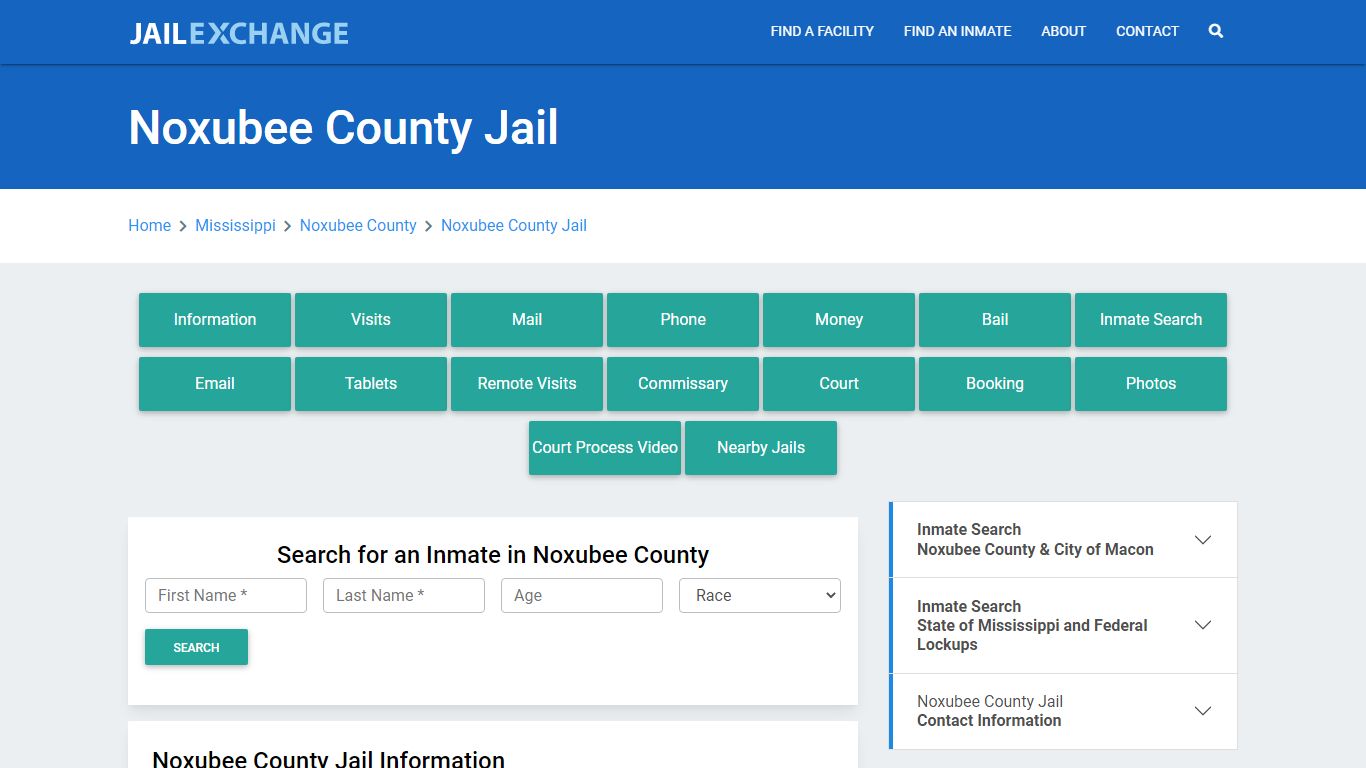 Noxubee County Jail Roster Lookup, MS, Inmate Search